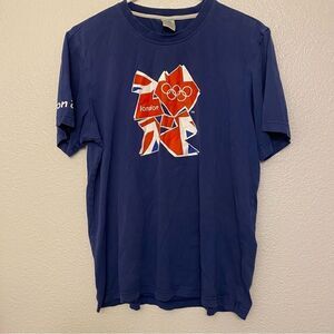 2012 LONDON Summer Games OLYMPICS official T-Shirt Navy Blue Unisex souvenir M